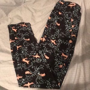 OS unicorn bunny and bird leggings